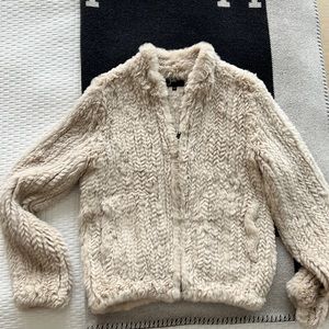 Women's June Knitted
Genuine Rabbit Fur Jacket Size XS